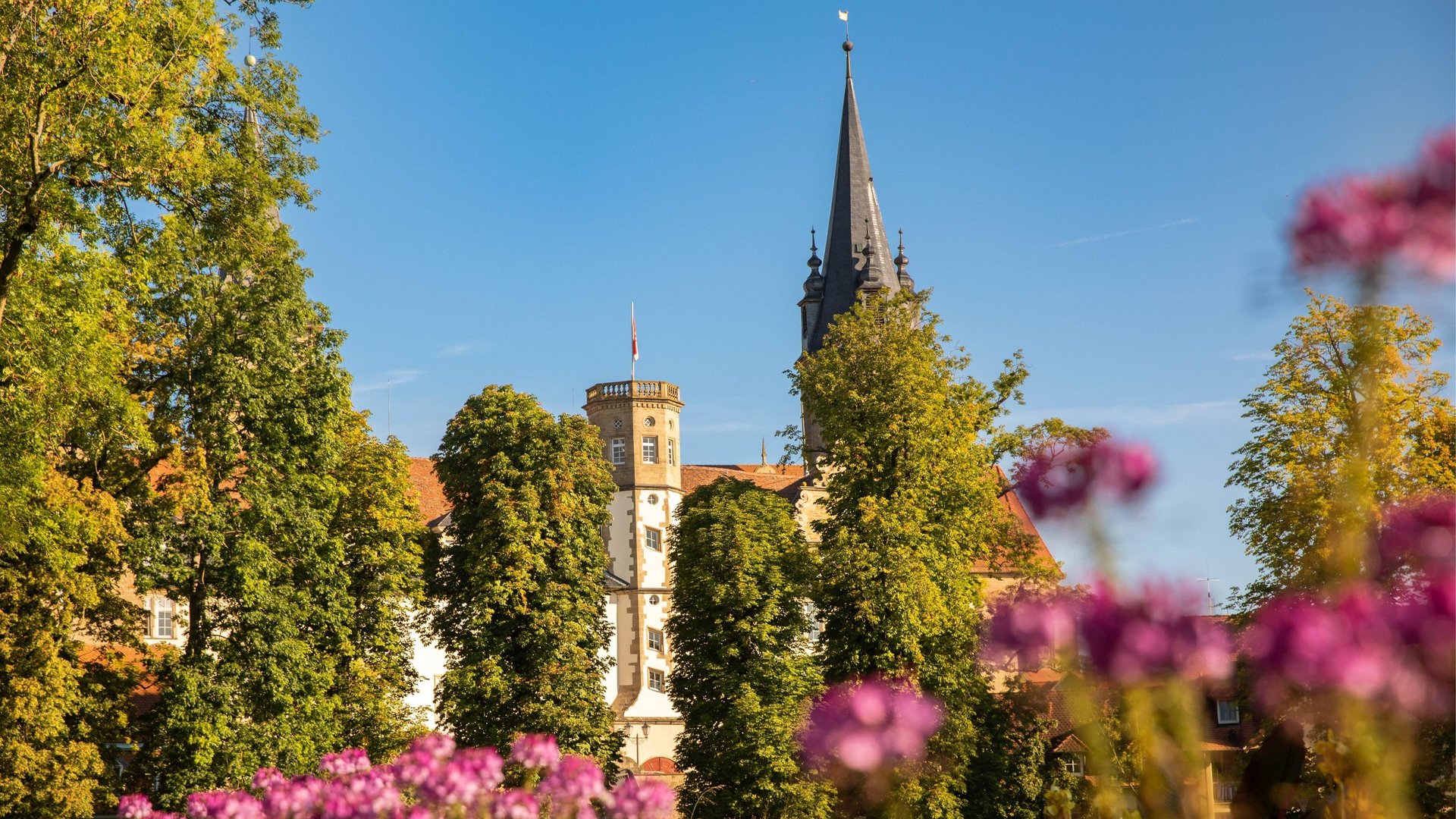 Öhringer Schloss im Frühling