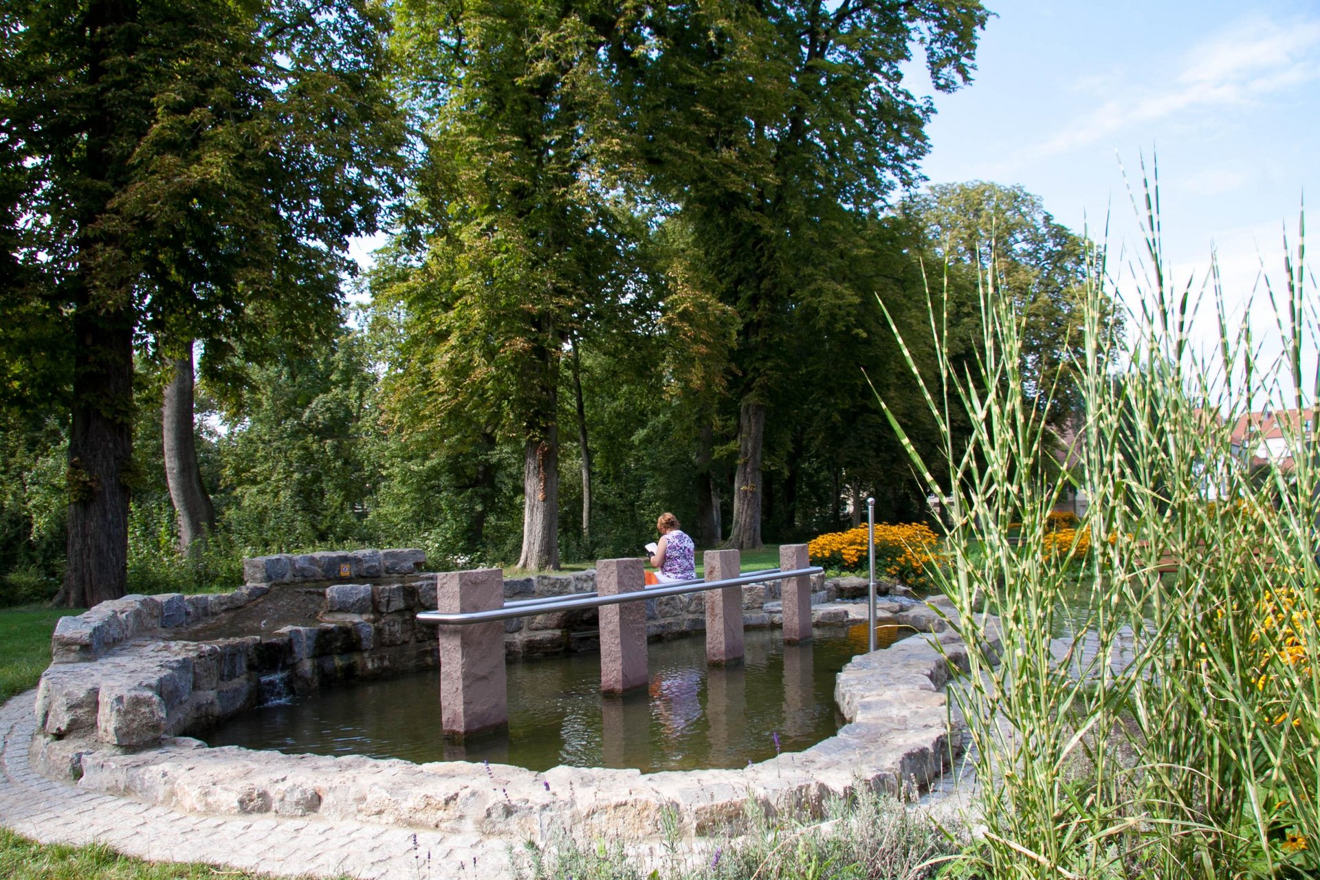 Kneippbecken im Hofgarten