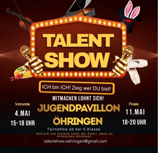Flyer der Talentshow am 11.05.2023